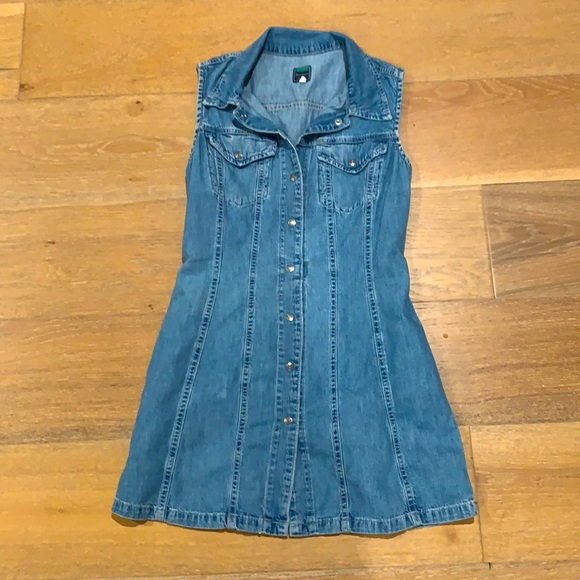 Denim Button Up Dress - Picture 1 of 4